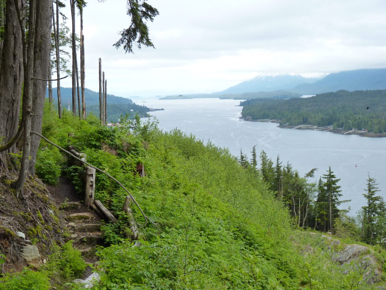 Portions of the Tongass National Forest can be seen from Ketchikan’s Rainbird Trail.