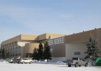 The Ben Boeke Ice Arena. (Zachariah Hughes/Alaska Public Media)