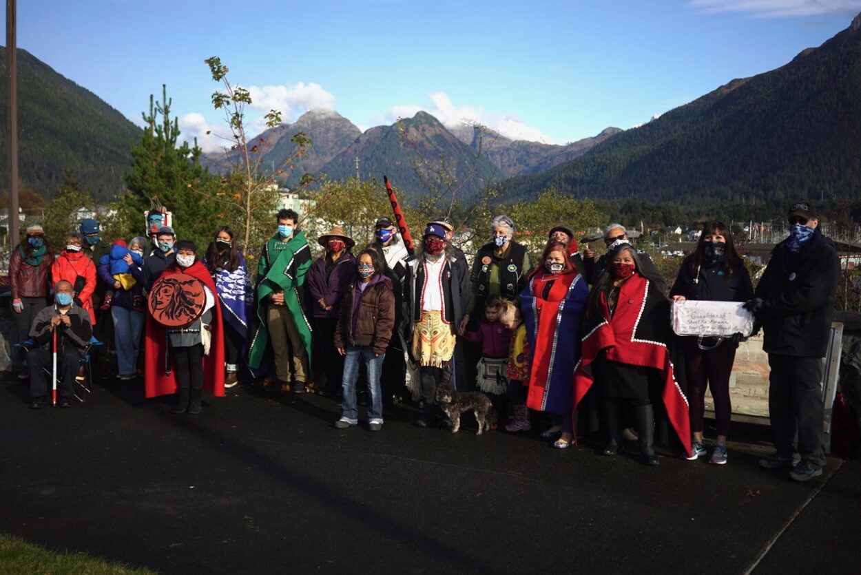On a quiet Alaska Day, Sitka's Indigenous voices rise on Castle Hill