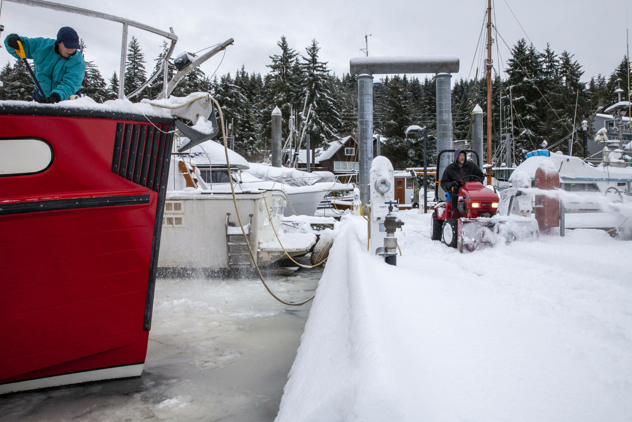 Arctic cold air mass brings Juneau snow, freezing rain and rain mixed