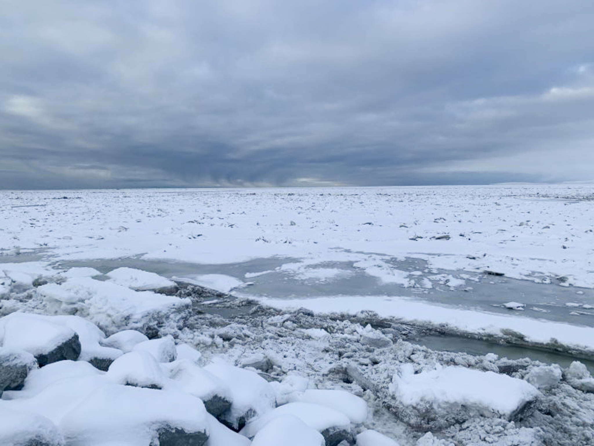 There's more sea ice in the Chukchi Sea than last fall, but it's still ...