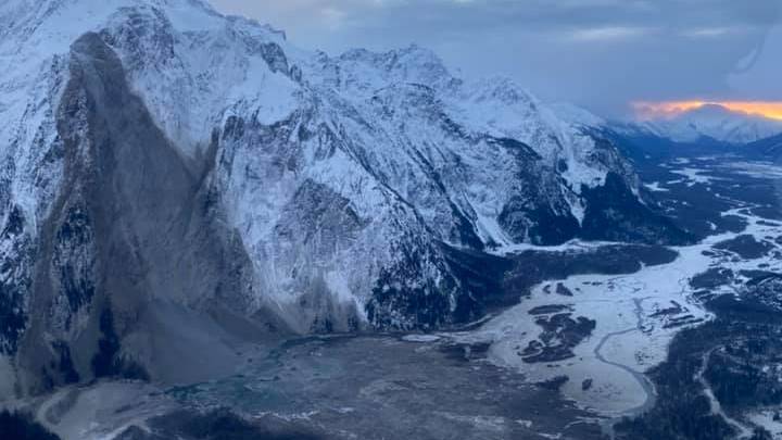 A massive mountain rockslide near Juneau shakes the ground on Christmas Eve