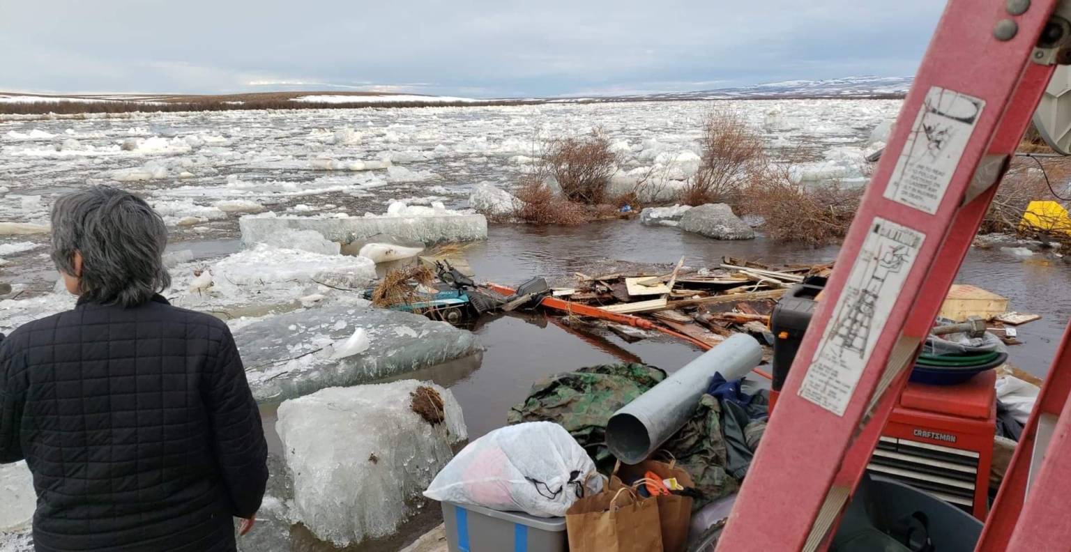 Northwest Alaska village of Buckland floods due to ice jam