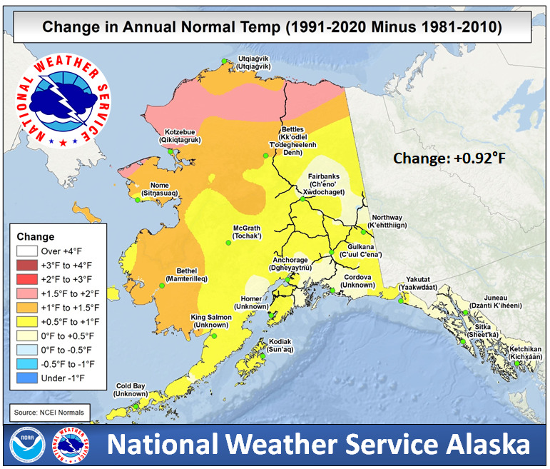 NOAA's new climate 'normals' highlight warming trend