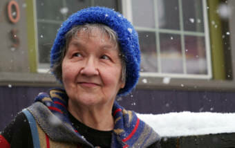 Ernestine Hayes is seen in Juneau, Alaska, this winter. (Photo by Pat Race)