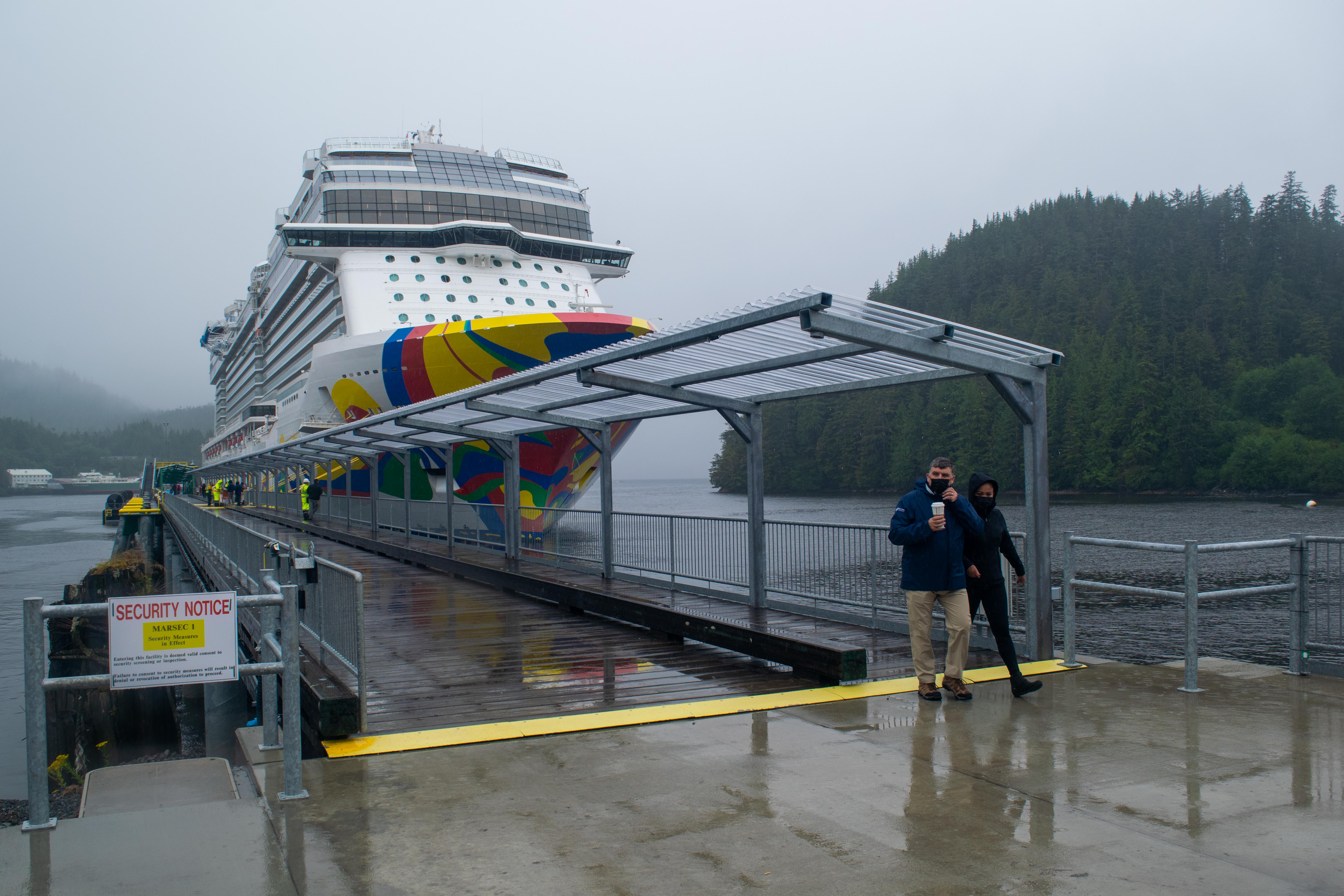 First Cruise Ships Tie Up At New Dock Outside Of Ketchikan