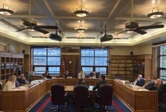 The Alaska House Finance Committee meets to discuss the state's improved revenue forecast on March 16, 2022, (Photo by Andrew Kitchenman/KTOO & Alaska Public Media)