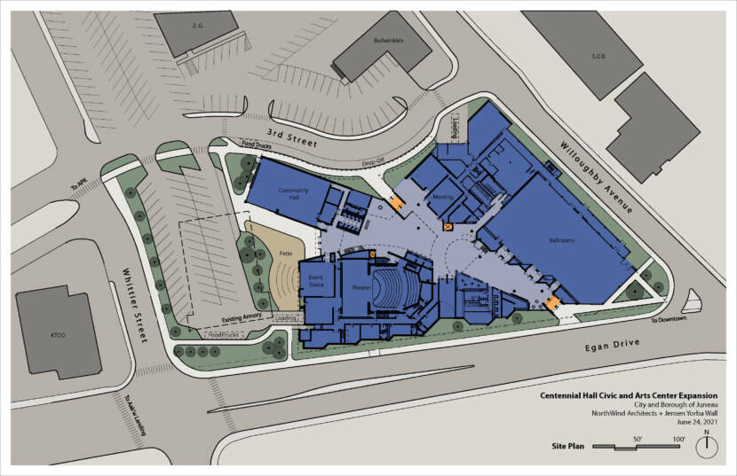 Capital Civic Center conceptual floor plans neighborhood