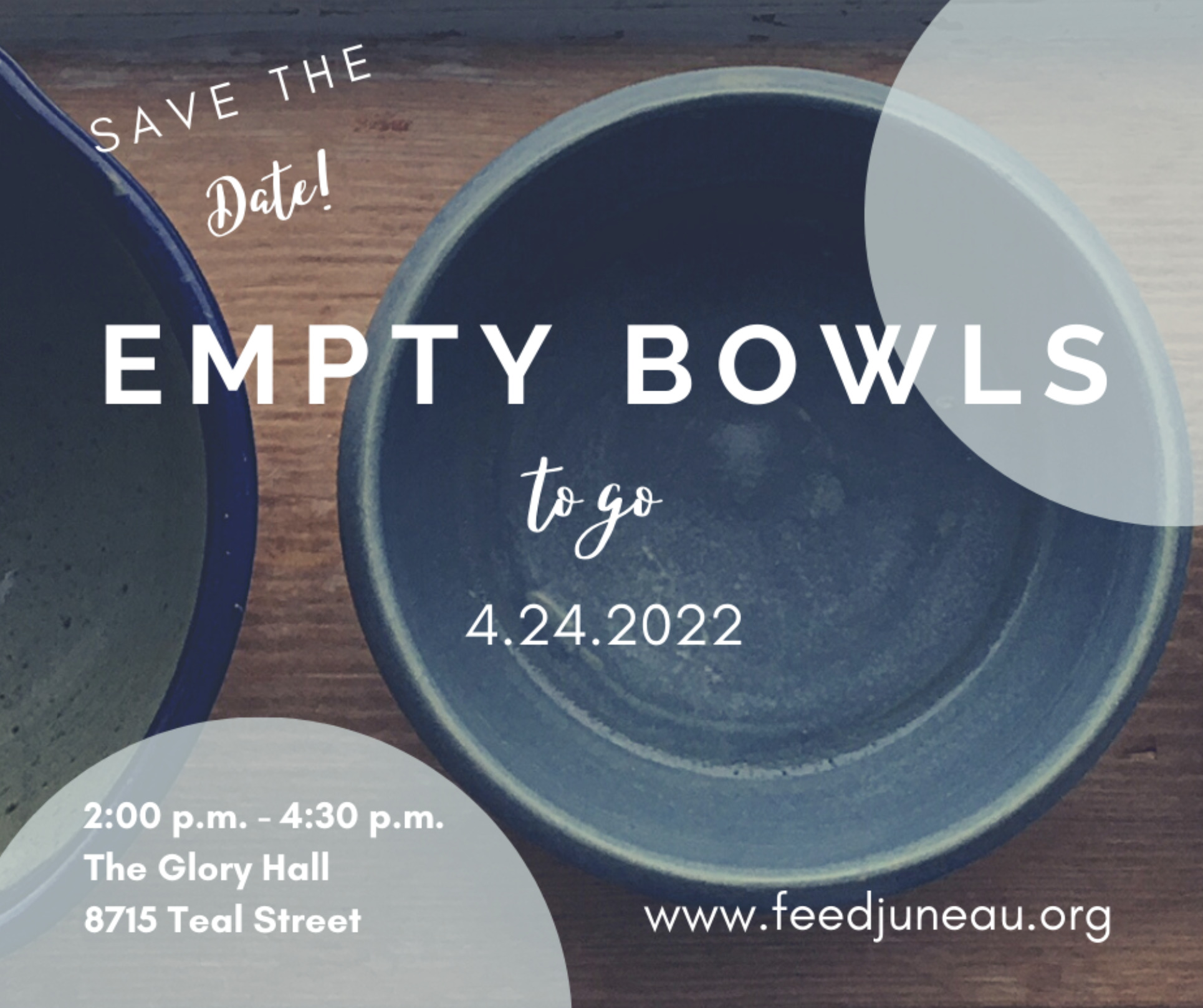 The handmade empty bowls are a thing of beauty, full of potential but