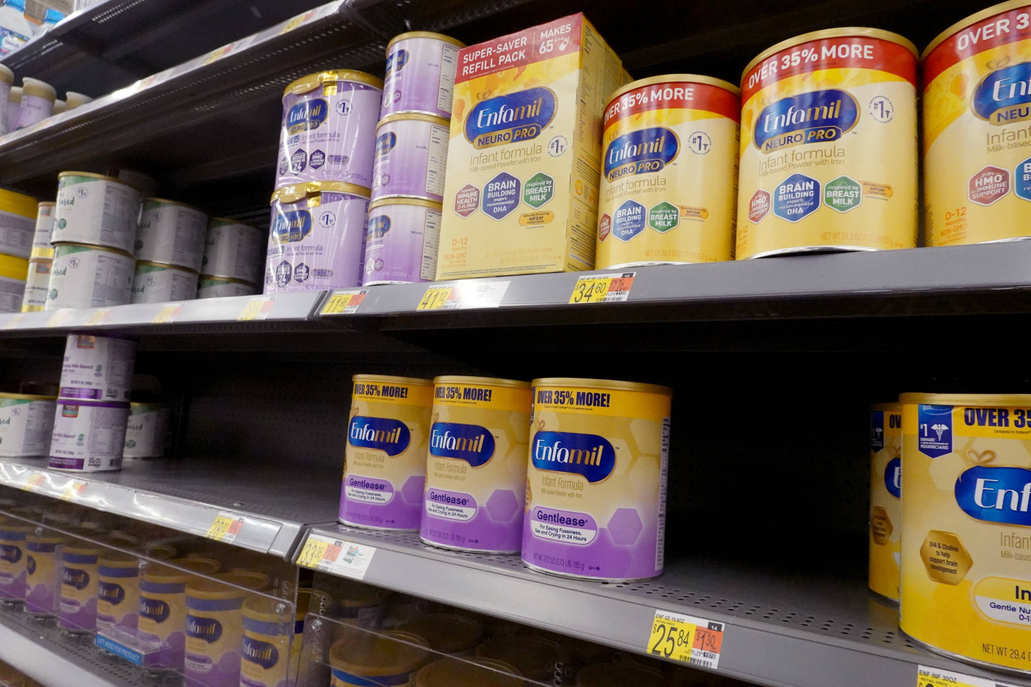 A shortage of baby formula is worsening and causing some stores to