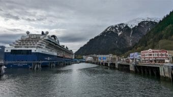 Celebrity Millennium cruise ship in downtown Juneau 2022 05 17