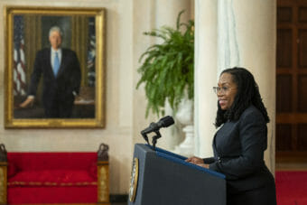 Ketanji Brown Jackson at White House 2022 02