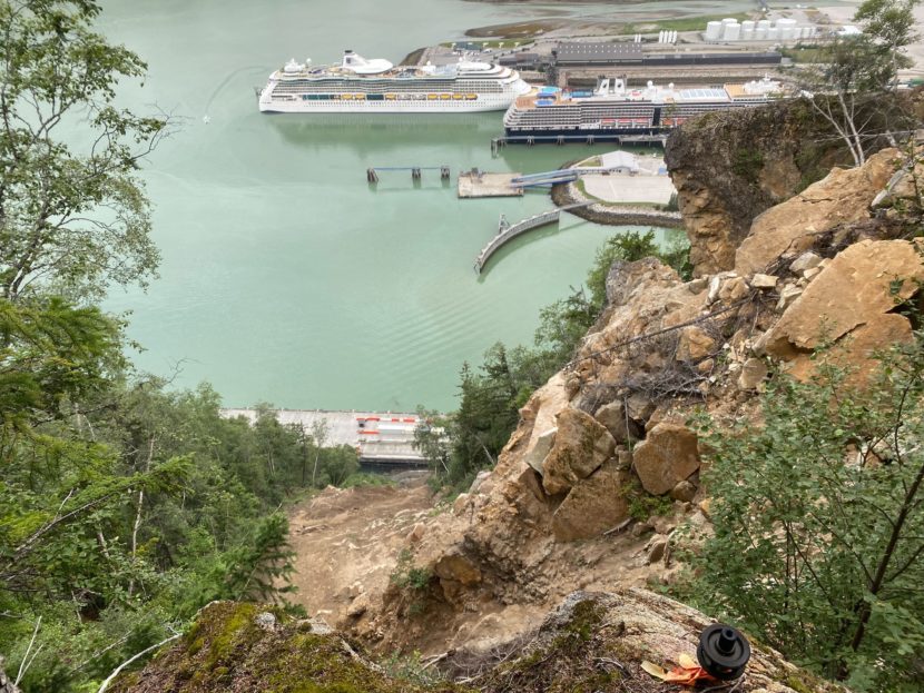 Rockslides are battering a Skagway cruise ship dock and crushing the town's  economy