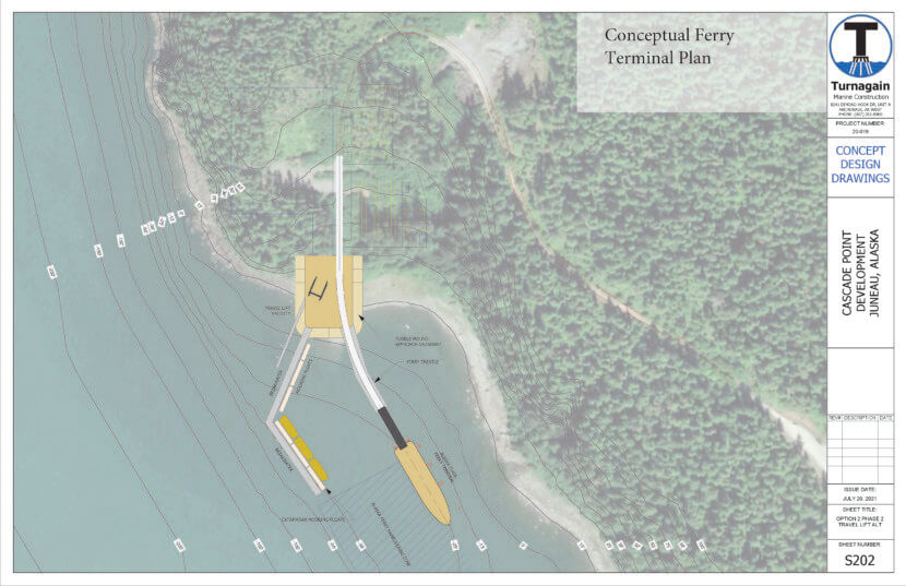 Cascade Point ferry terminal concept drawing 2022 