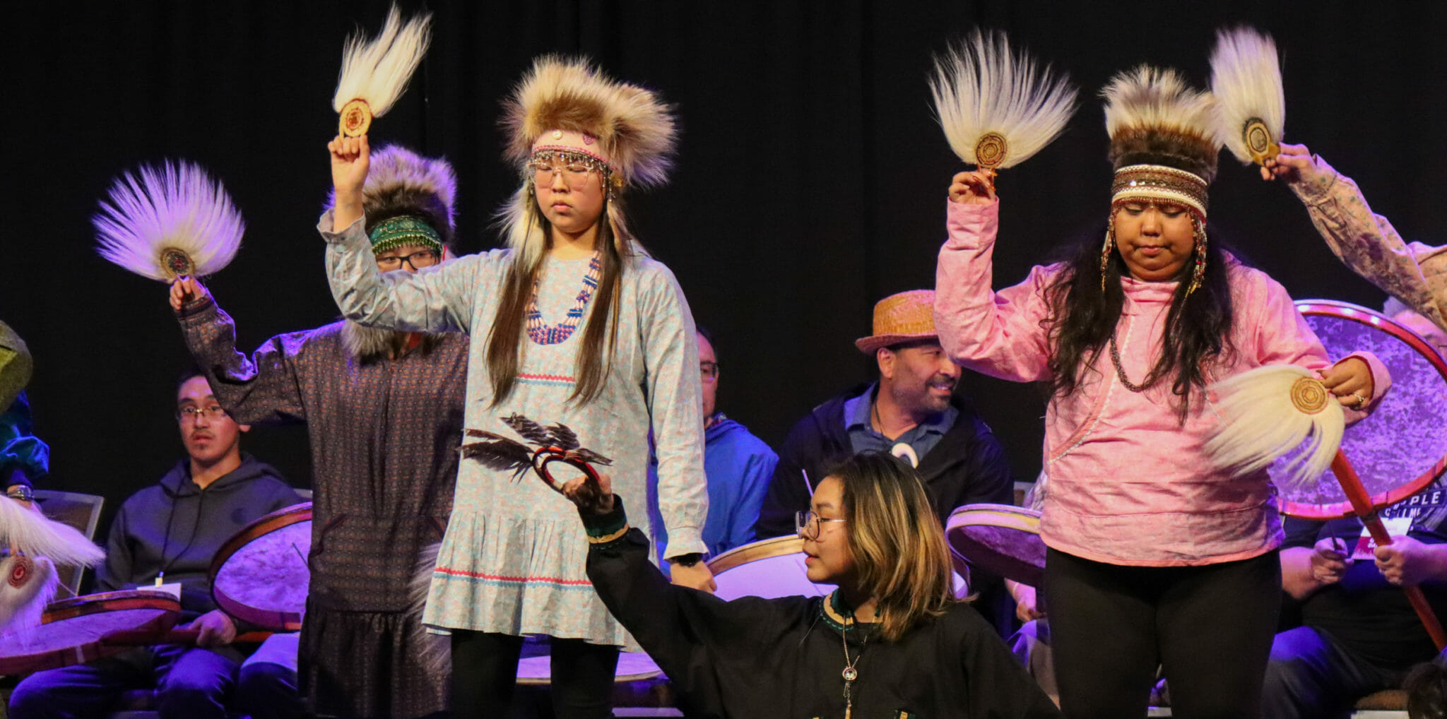 Alaska Native dancers dazzle at first Quyana performance at AFN in 3 years