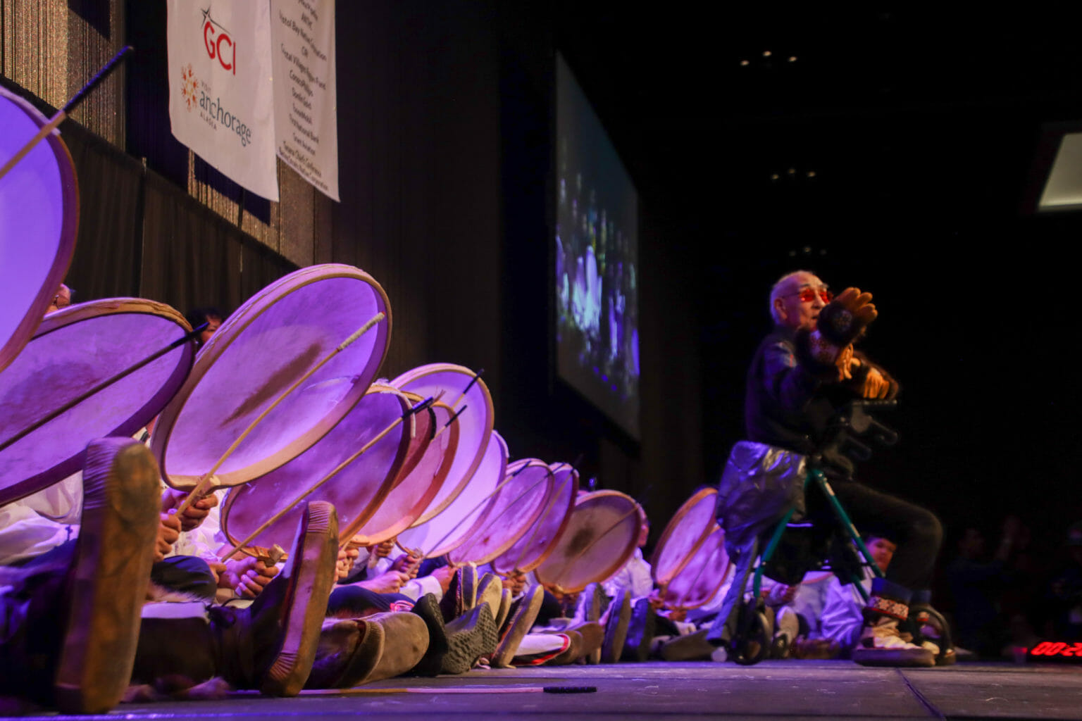 Alaska Native dancers dazzle at first Quyana performance at AFN in 3 years