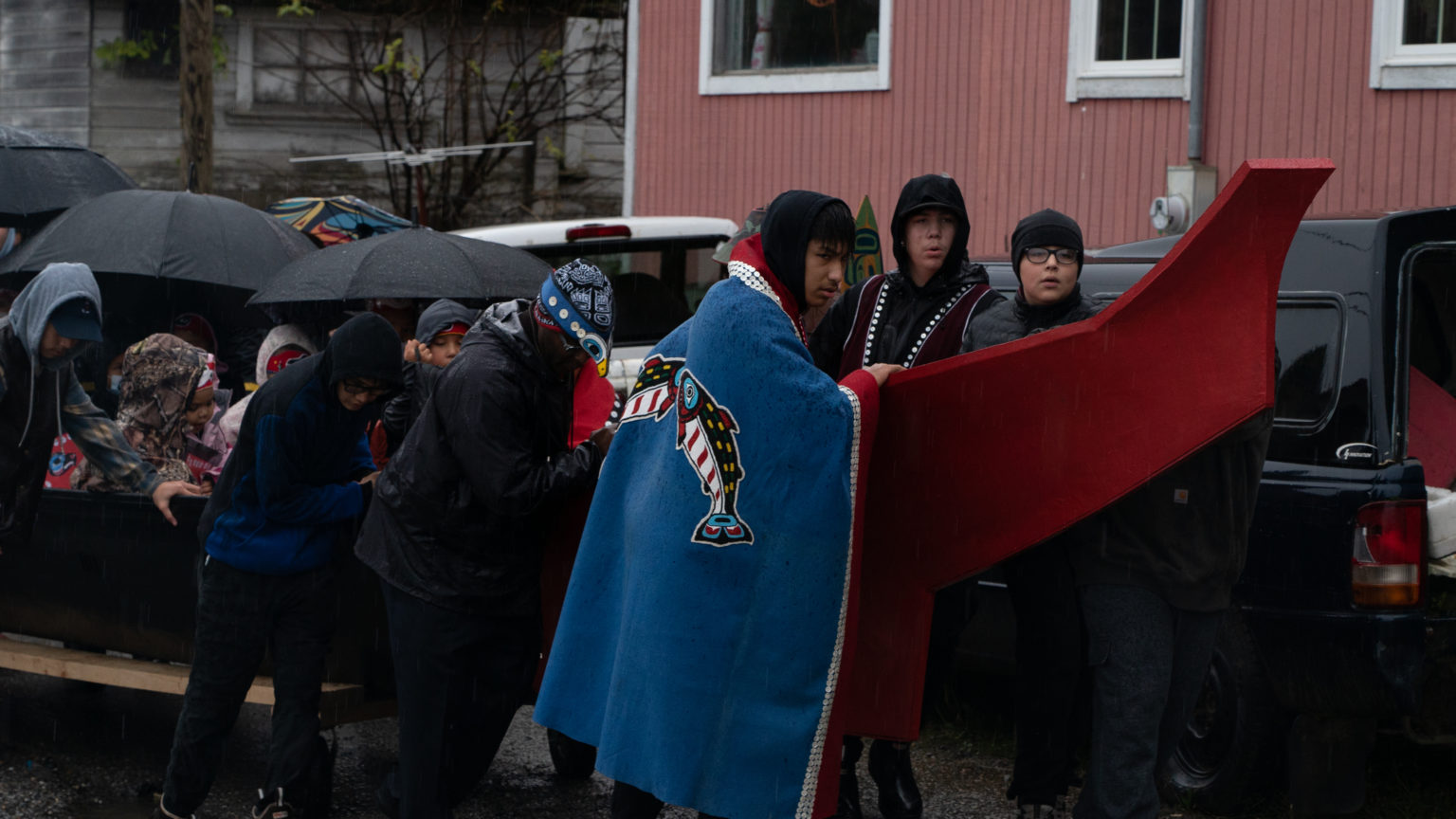 Hands-on healing: Dugout canoe dedicated in Angoon on bombardment ...