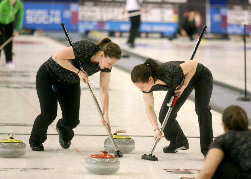Curlers sweeping the ice