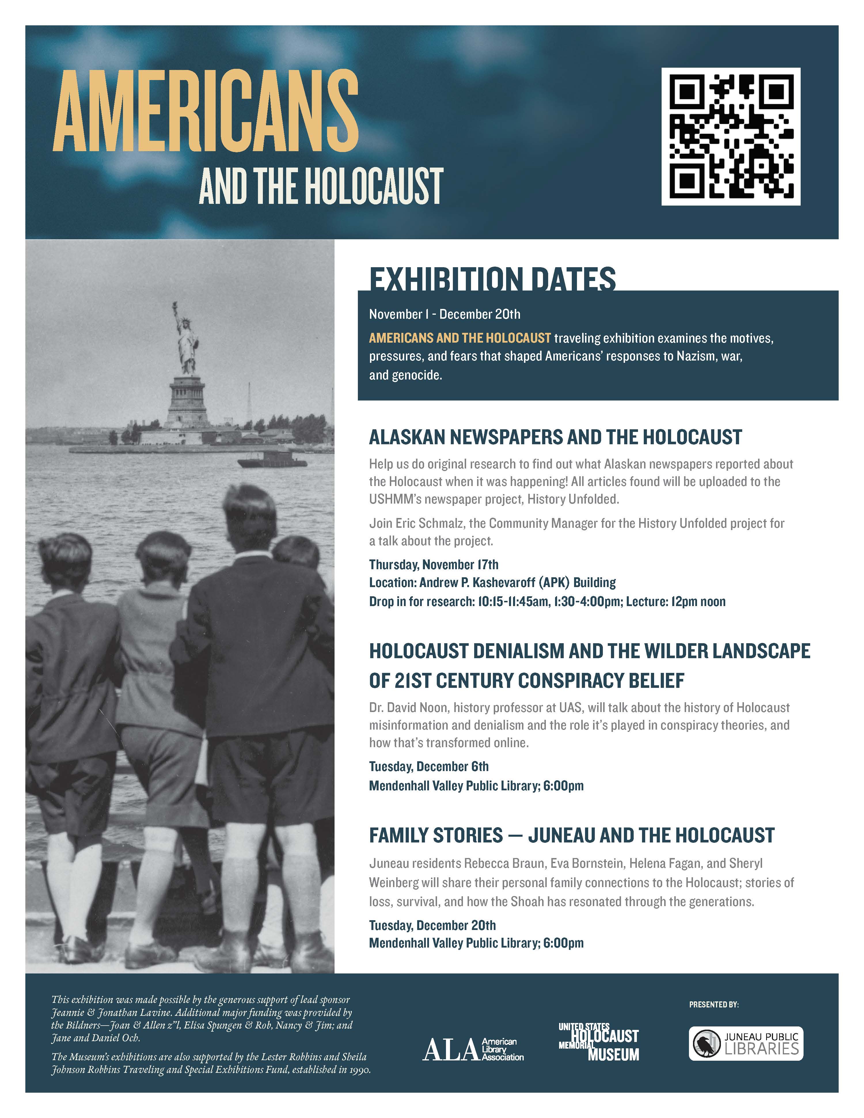 Poster Image of "Americans and The Holocaust" Exhibit