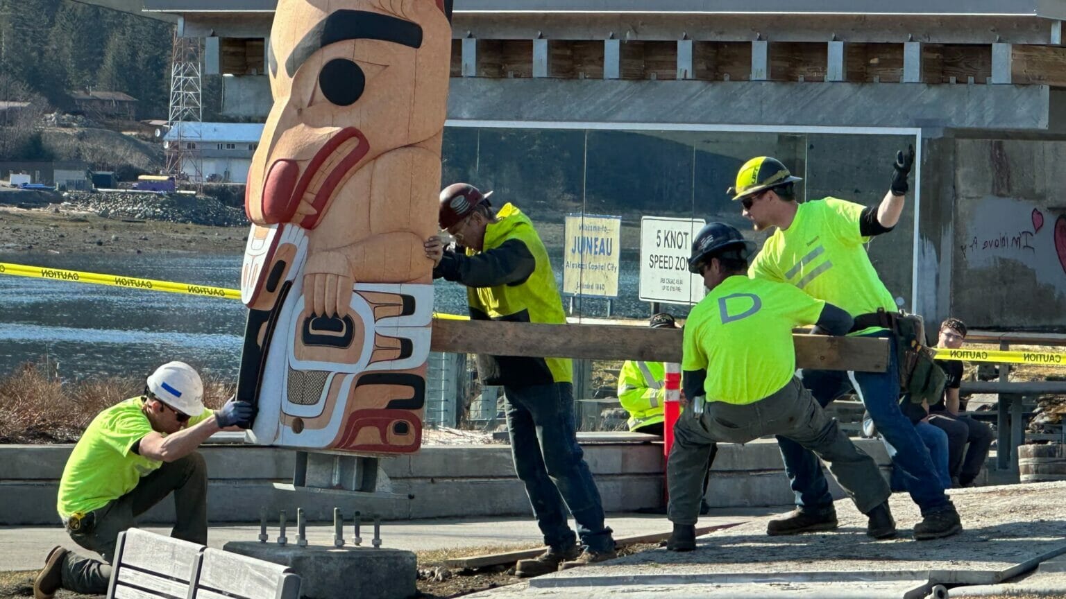 A dozen new totem poles will be dedicated in Juneau on Saturday