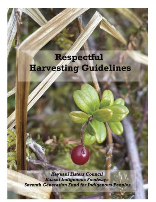 Cover of the Respective Harvesting Guidelines (Courtesy of Kaasei Indigenous Foodways)