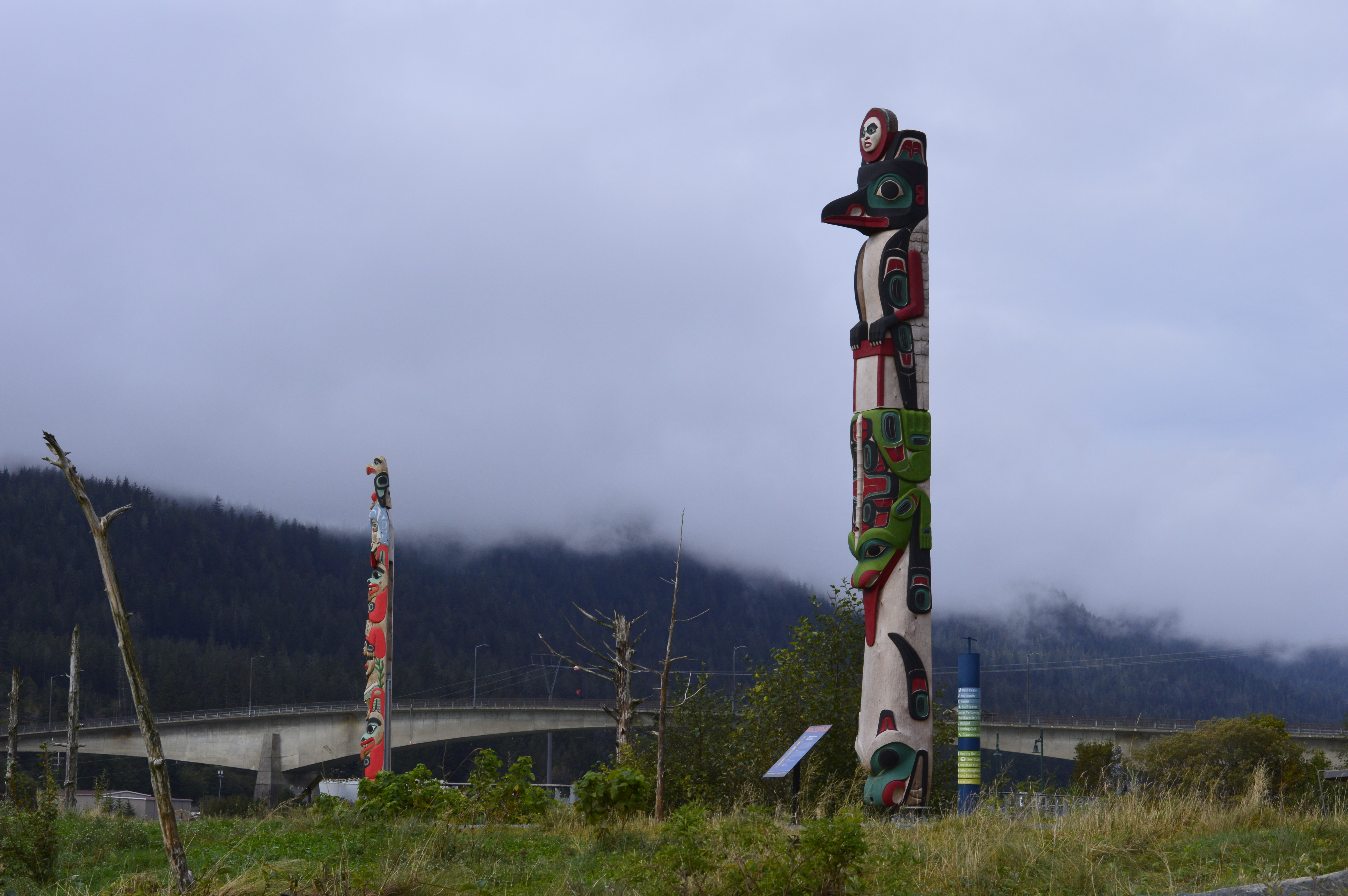 Juneau's waterfront totem poles have new signs to describe and protect  them: 'This is more than art'