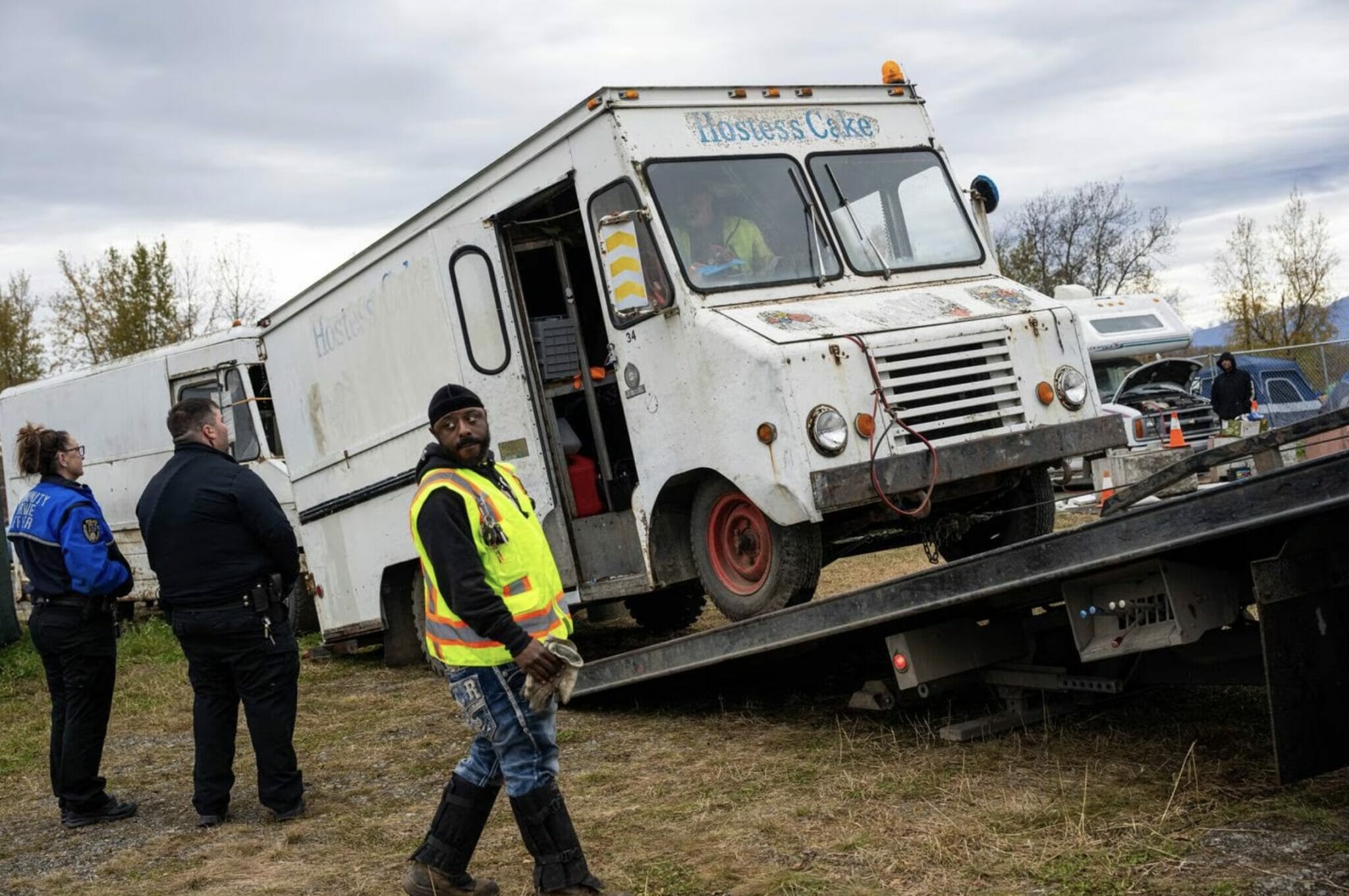 A tense afternoon of vehicle towing and a microcosm of frustration over