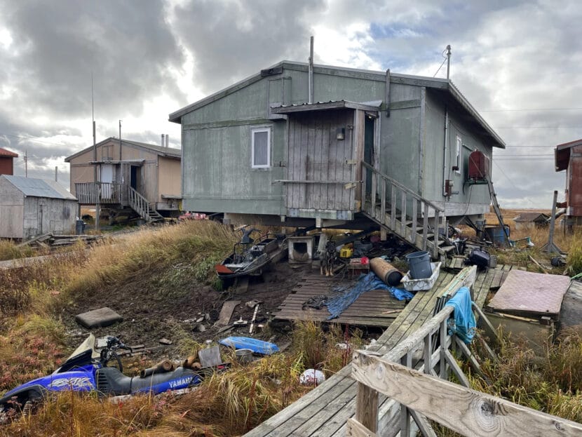 As the permafrost melts, the houses in Nunapitchuk are breaking down
