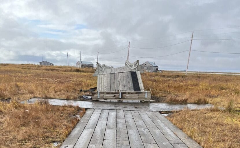 As the permafrost melts, the houses in Nunapitchuk are breaking down