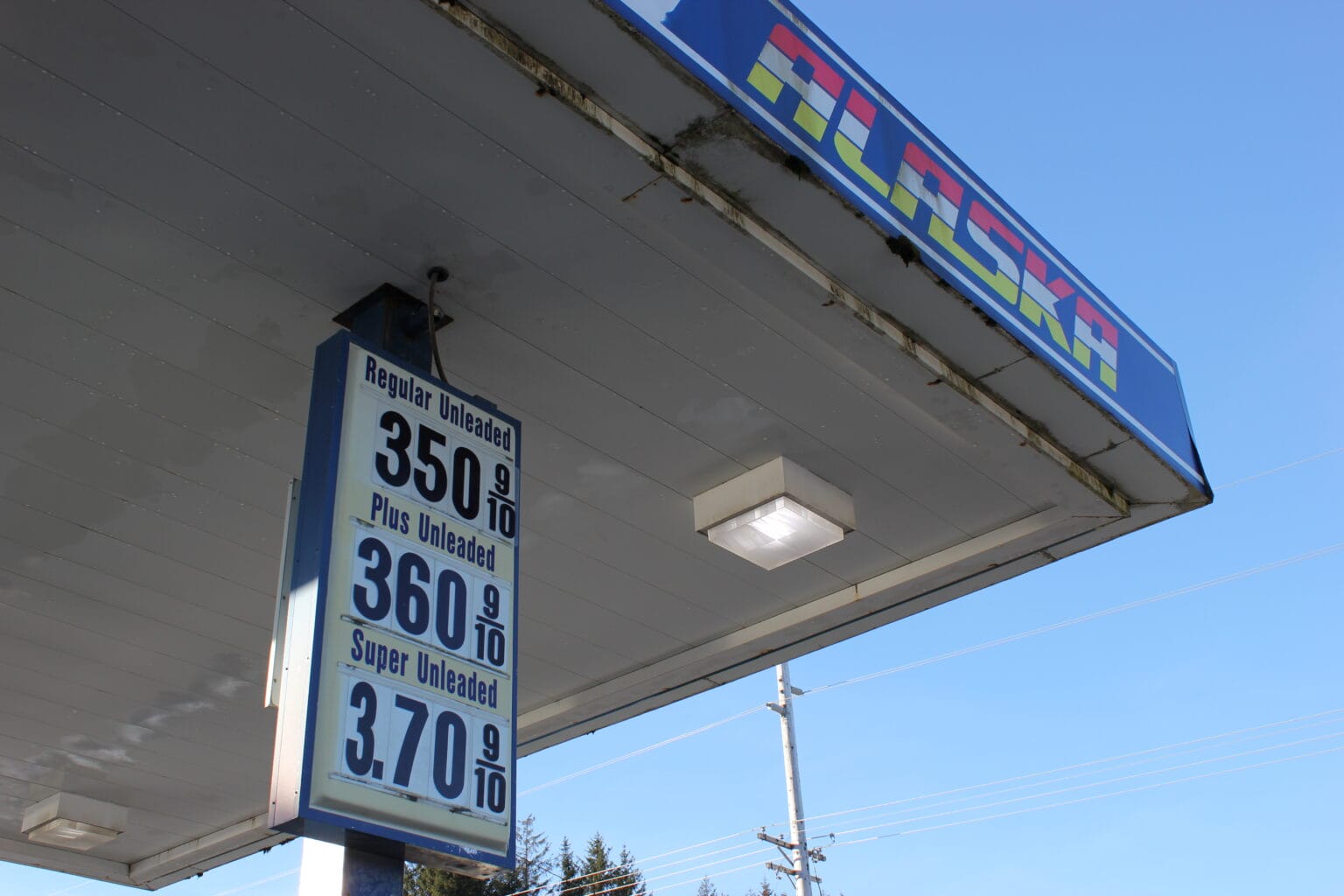 Why is gas cheaper in Auke Bay? And why is it cheaper to fly to Seattle