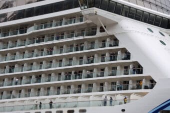 cruise ship in hurricane 2019