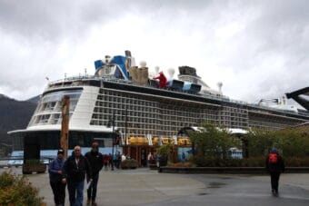 largest cruise ship sailing to alaska
