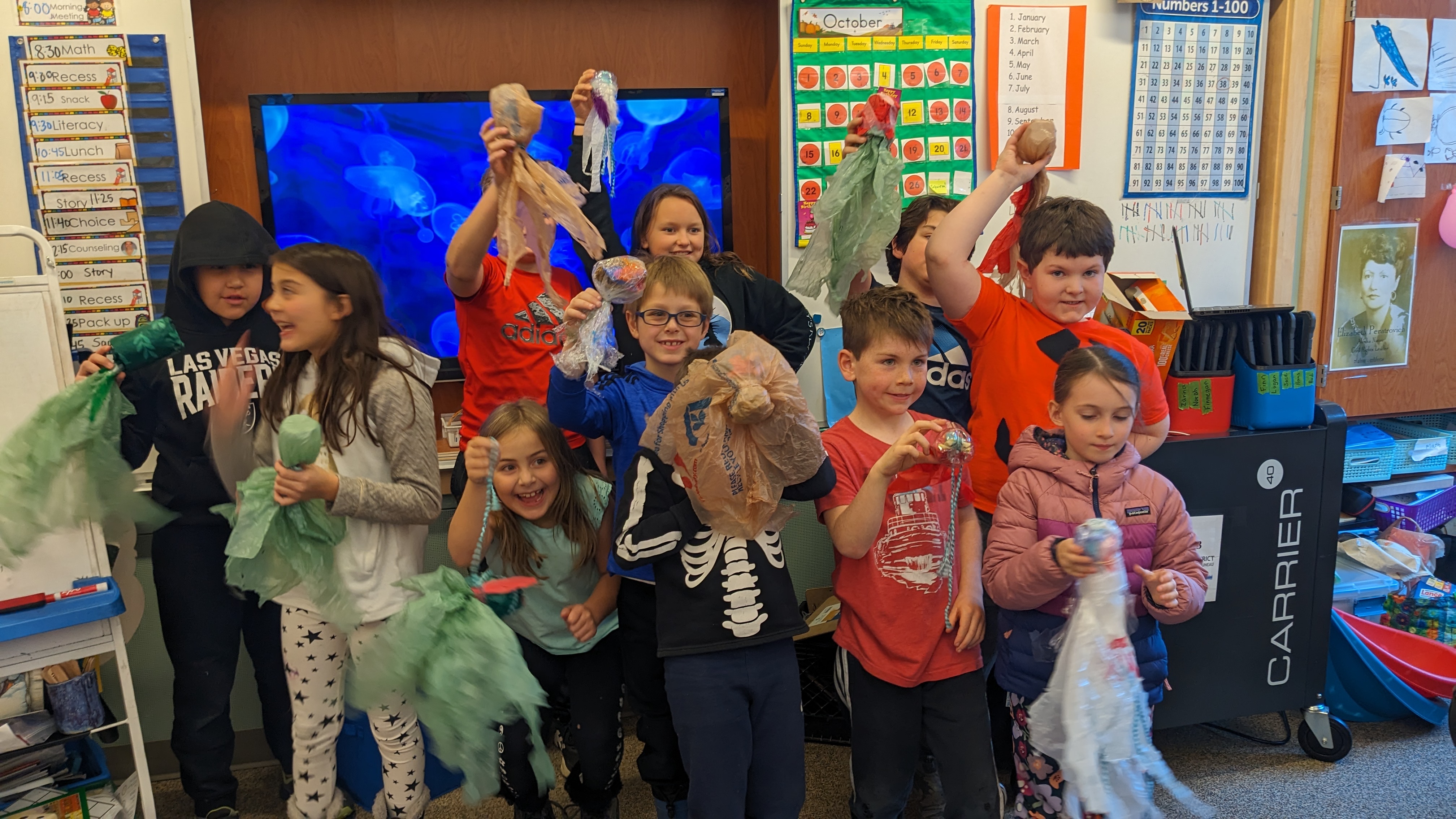 Group photo of students in the Auke Bay Ocean Guardian Club