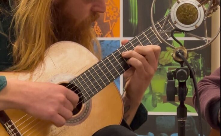 Josh Colosky performs on KTOO's Juneau Afternoon on Fri, Dec. 20, 2024.