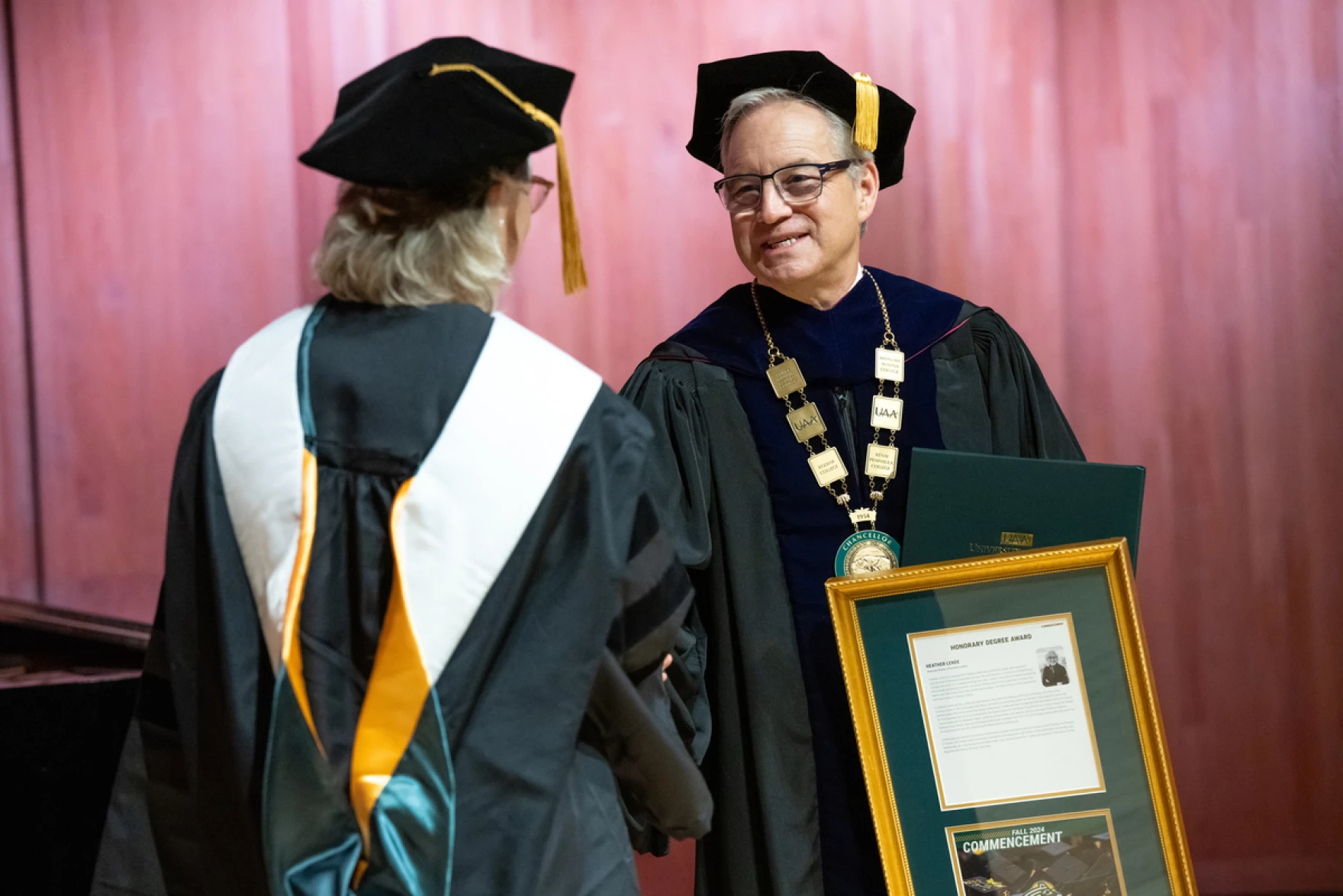 UAA CHancellor Sean Parnell in regalia