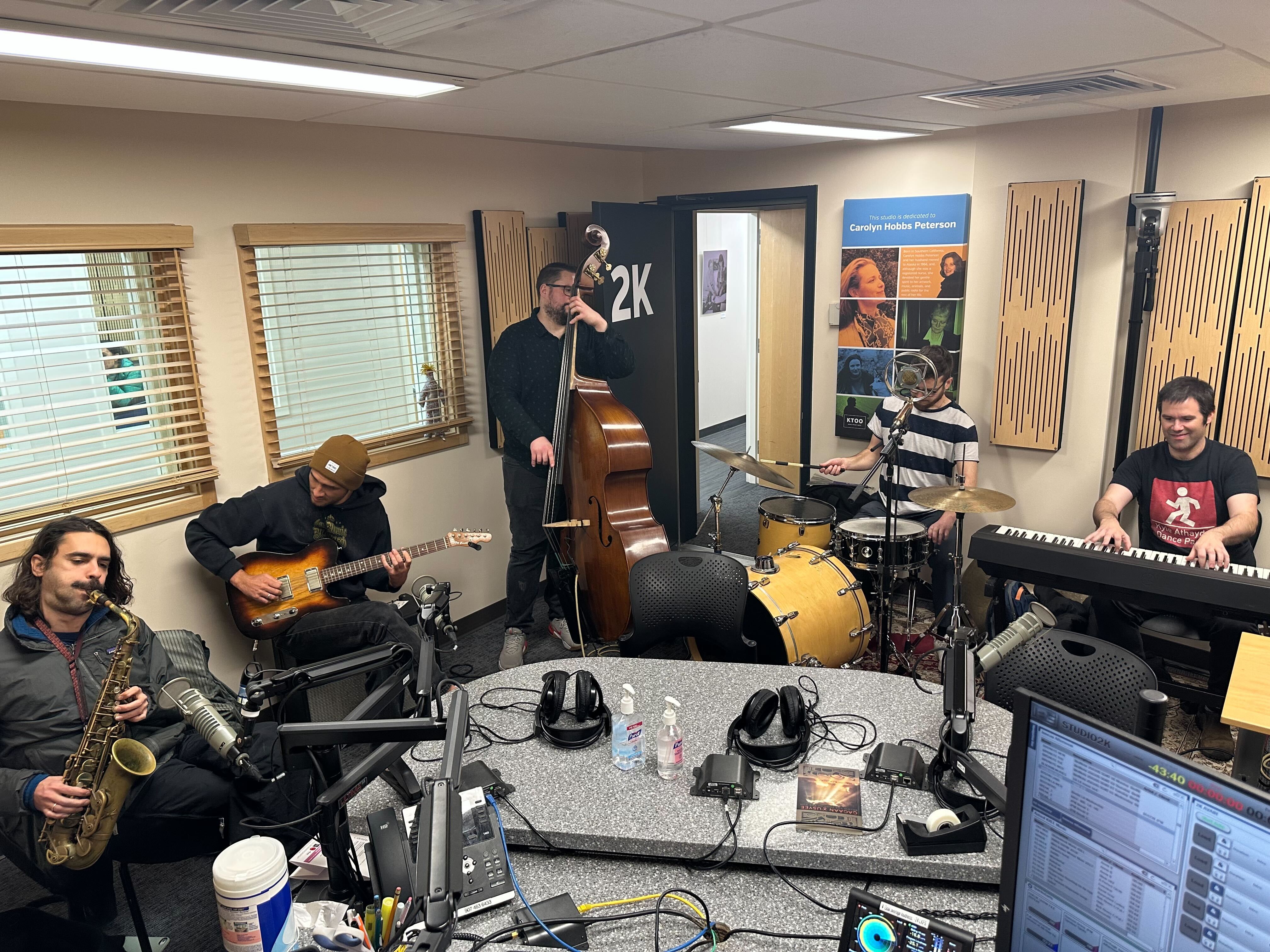 The Kyle Athayde Dance Party plays during Juneau Afternoon on February 5, 2025.