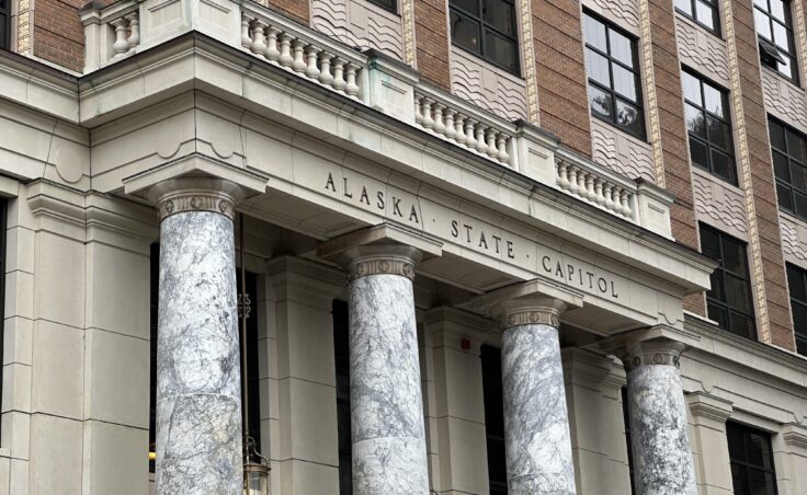 The Alaska State Capitol on March 25, 2024. (Eric Stone/Alaska Public Media)