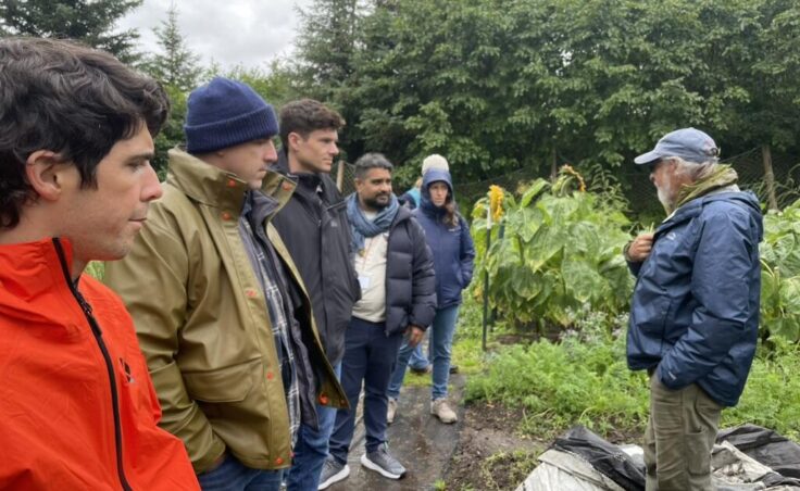 Food policy advocates at a 2024 meeting in Homer, hosted by the Alaska Food Policy Council, to discuss ways of supporting local farmers.