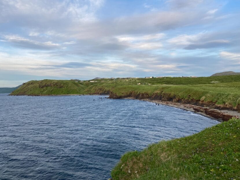 The beach in Sand Point July 2023.