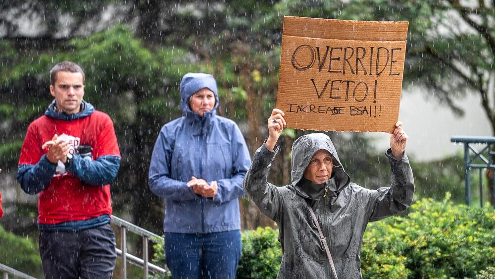 Alaska lawmakers override Dunleavy's education funding veto