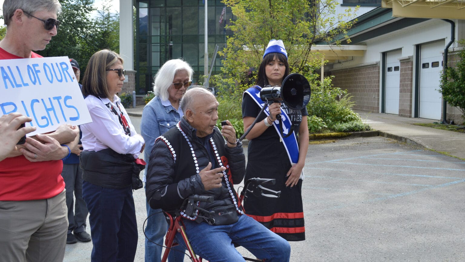 Juneau residents rally to protest a violent arrest