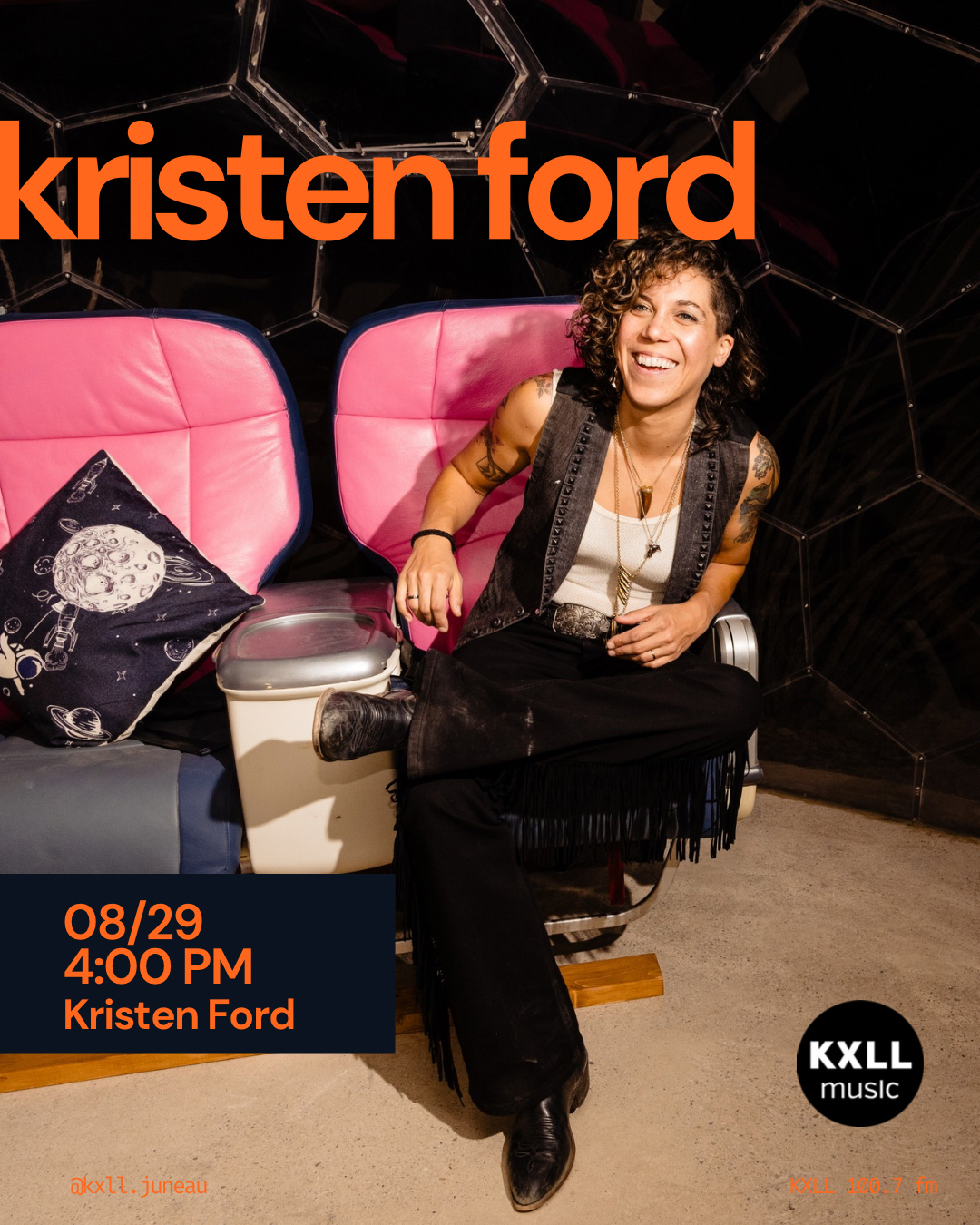 Singer-songwriter Kristen Ford plays live in the KXLL studio, discus...