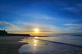 Sandsend Beach in Shapinsay, Scotland.