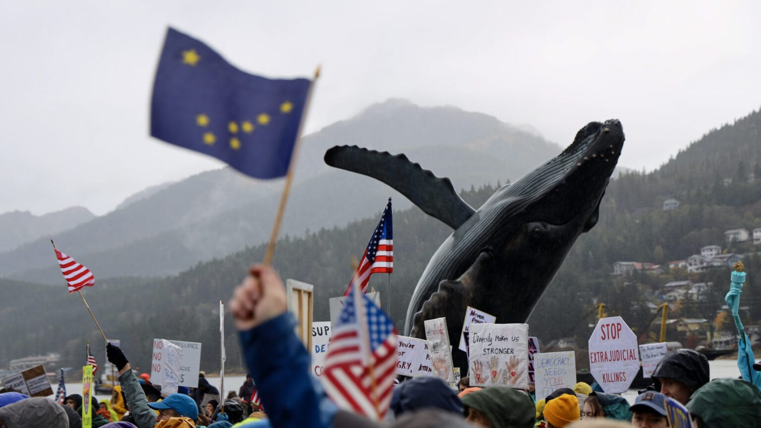 Protesters in Juneau decry Trump administration policies at weekend ...