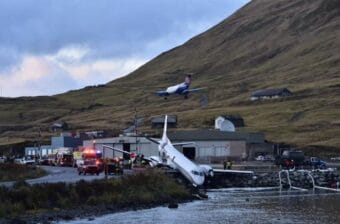 PenAir's Saab 2000 airplane landed in Unalaska almost exactly six years ago, on Thursday, Oct. 17, 2019, overrunning the short runway and sliding into ballast rocks overhanging the harbor.