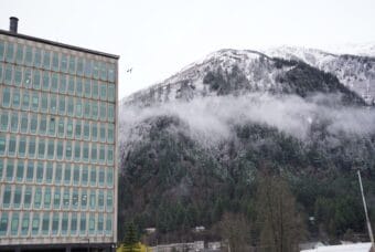 Juneau's federal building on November 14, 2025. (Photo by Alix Soliman/KTOO)