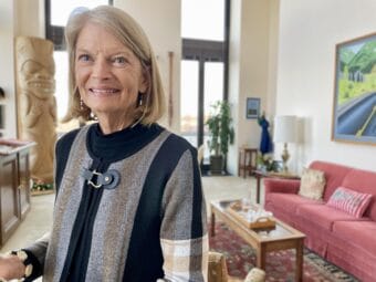 Sen. Lisa Murkowski in her Washington, D.C. office on Dec. 4, 2025.