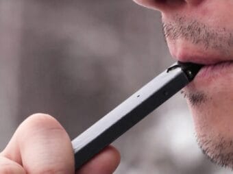 A person using their Juul Vape (Joey Mendolia/Alaska Public Media)