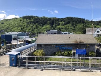 The ferry terminal at Pier 1 in Kodiak is seen on July 14, 2021.