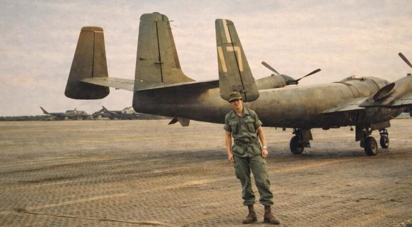 Anthony "Bone" Lekanof in Biên Hòa, Vietnam, 1969